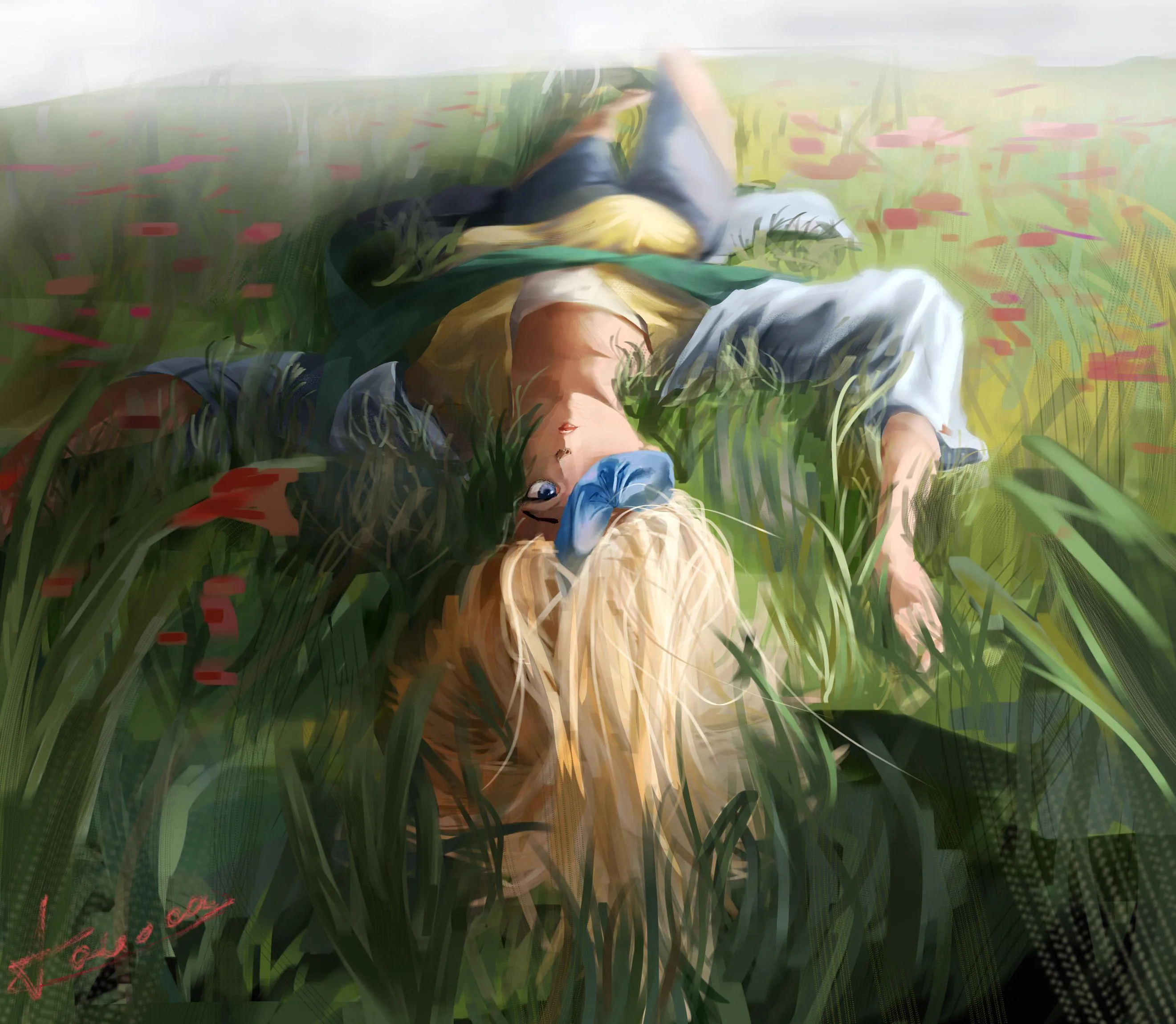 Fan art de Cassie / Cassia sur Reddit r/ShadowSlave (post original : 'Cassie (yes again)').