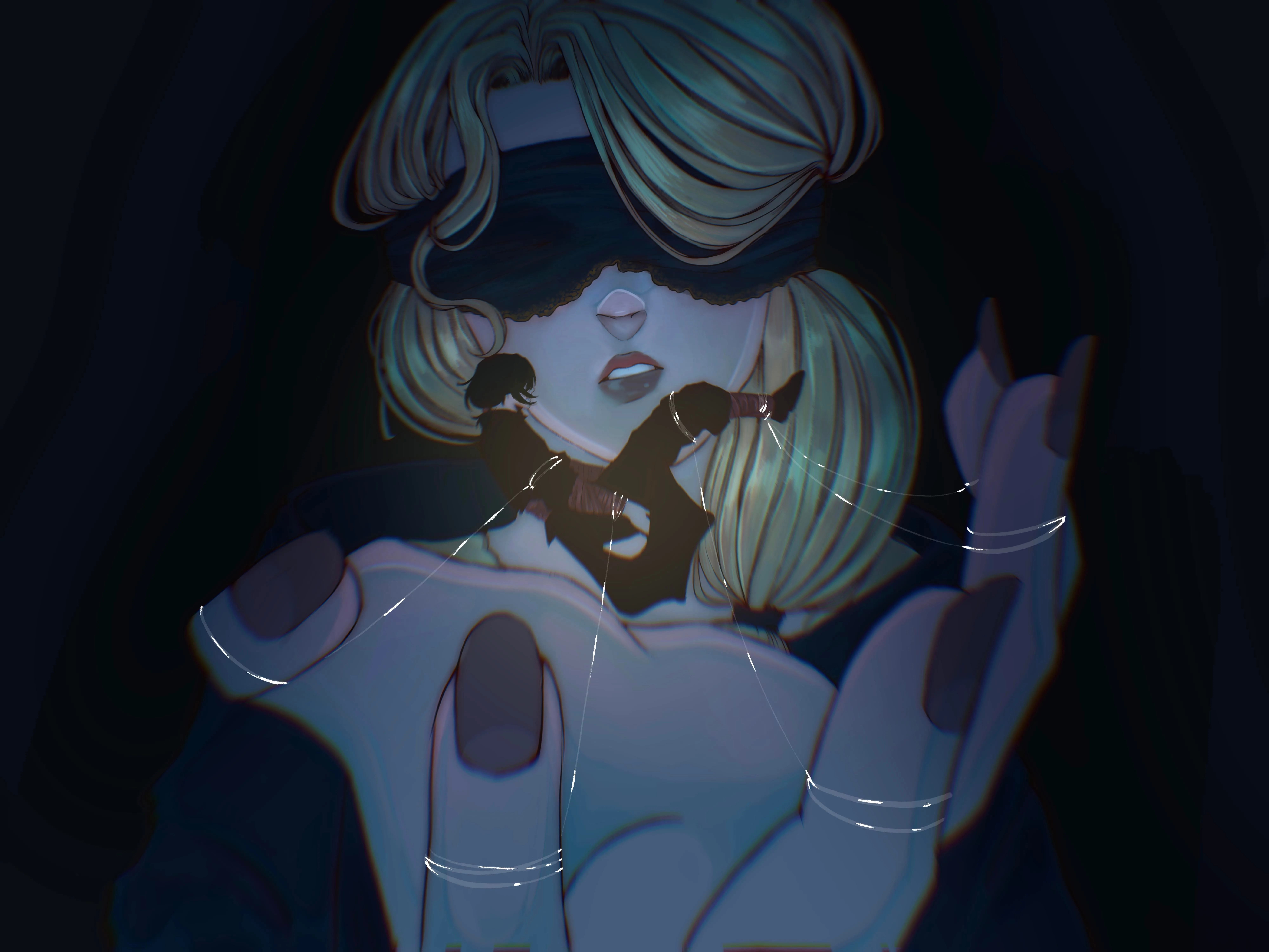 Fan art de Cassie / Cassia sur Reddit r/ShadowSlave (post original : 'The Song of The Fallen').