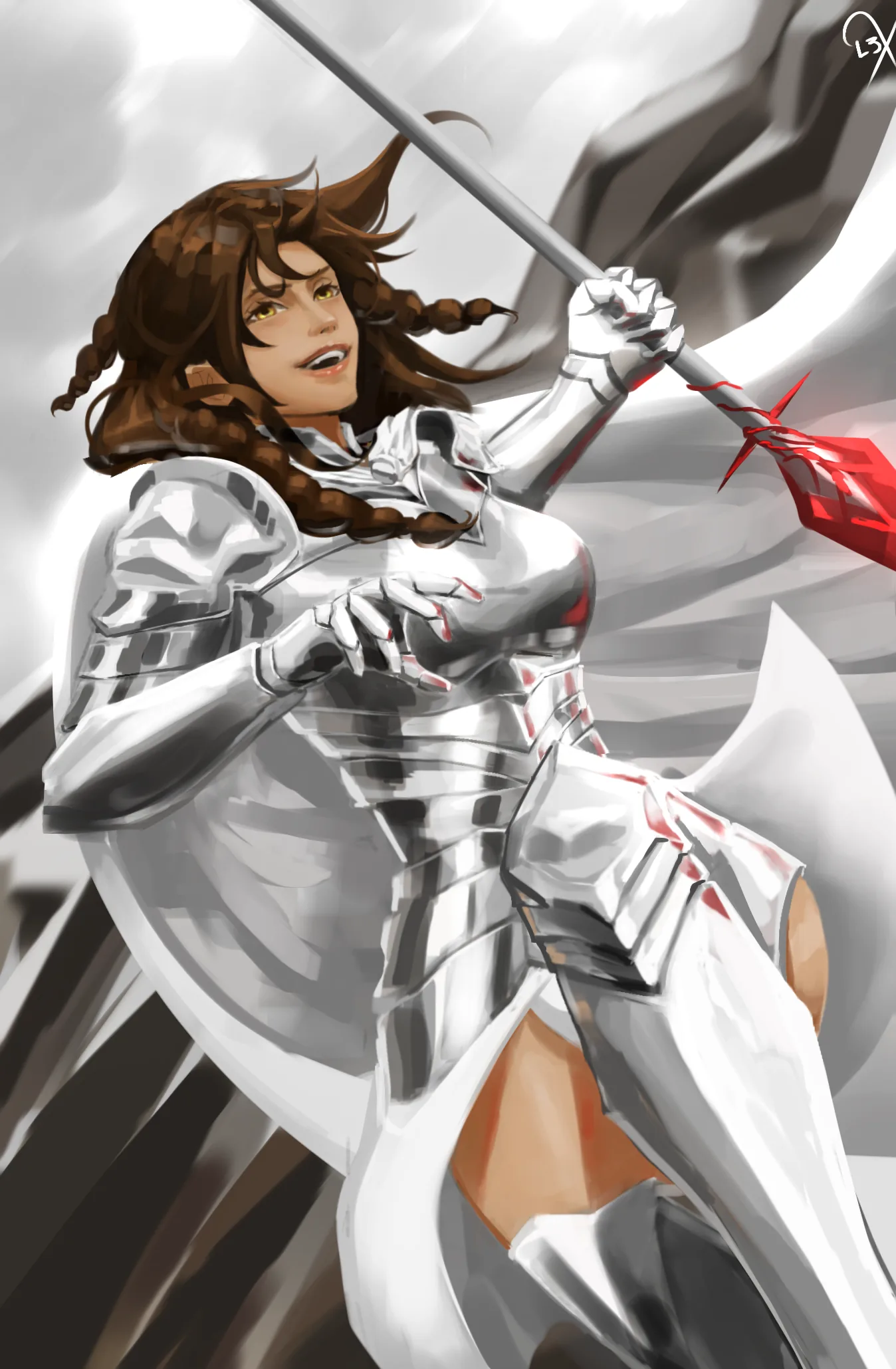 Fan art de Effie sur Reddit r/ShadowSlave (post original : 'Effie').