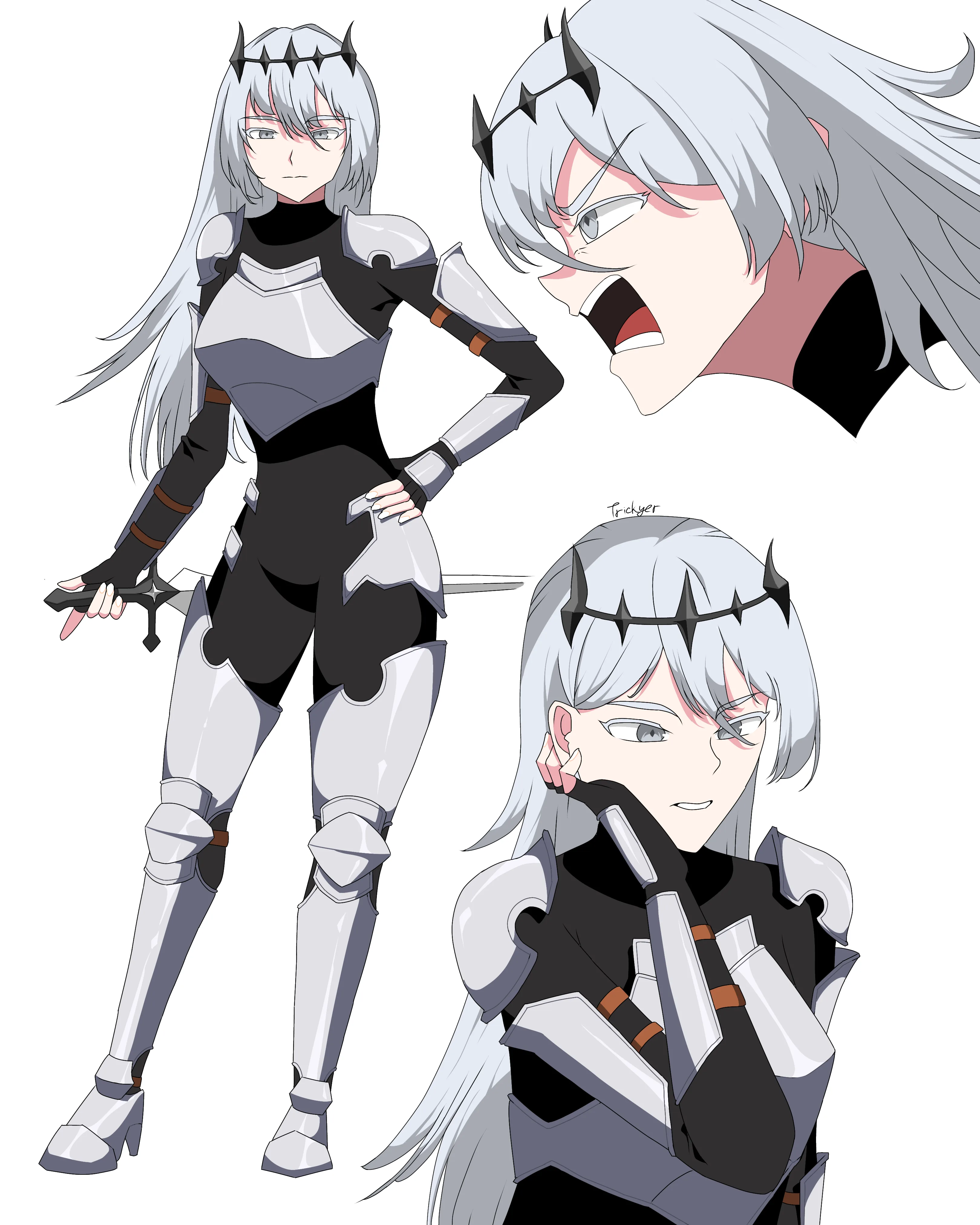 Fan art de Nephis sur Reddit r/ShadowSlave (post original : 'hi, i'm new to shadow slave, i made nephis fanart').