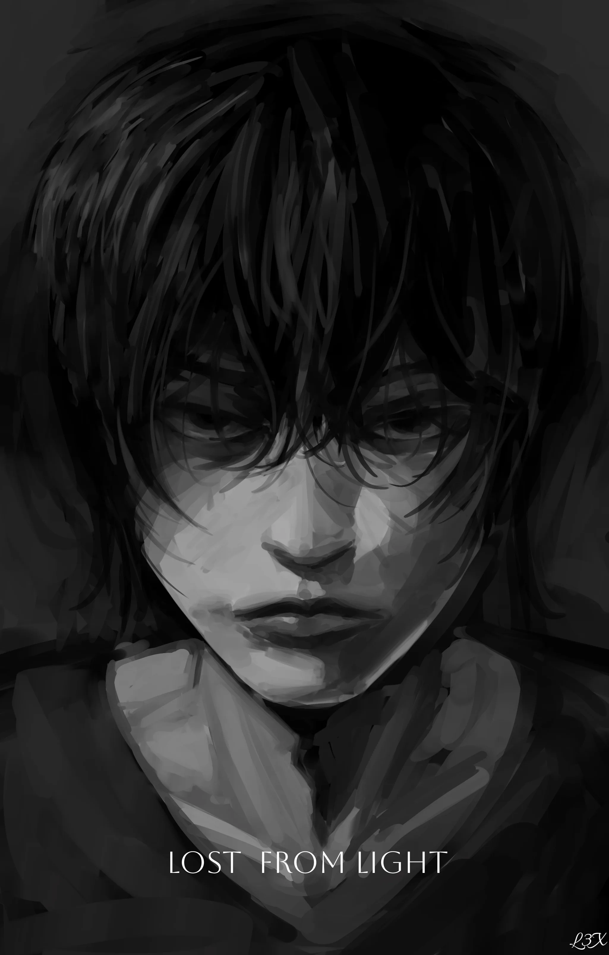 Fan art de Sunny sur Reddit r/ShadowSlave (post original : 'Sunny and Kai fanart').