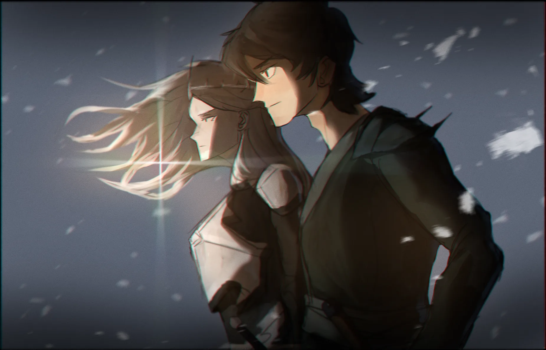 Fan art de Sunny sur Reddit r/ShadowSlave (post original : 'sunny and nephis fanart').